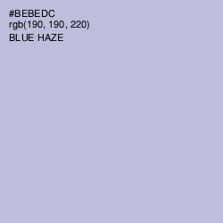 #BEBEDC - Blue Haze Color Image
